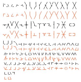 Overview of Tesserae Topaz font ligatures