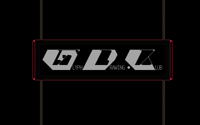 ASCII logo of Glyph Drawing Club
