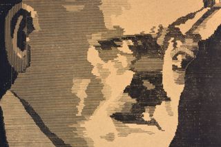 Closeup of the Jean Sibelius print