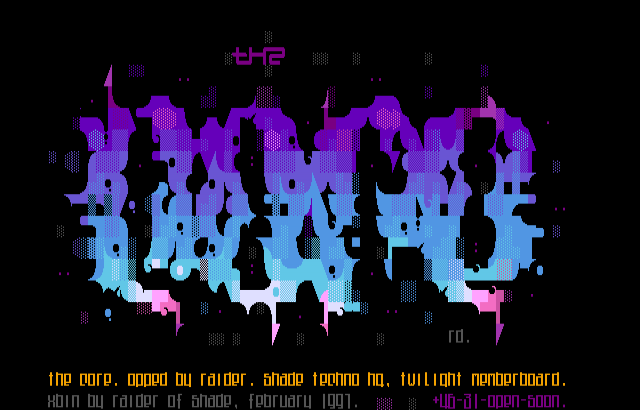 Shattered logo of the text 'Core' filled with purple to light blue to pink gradient.